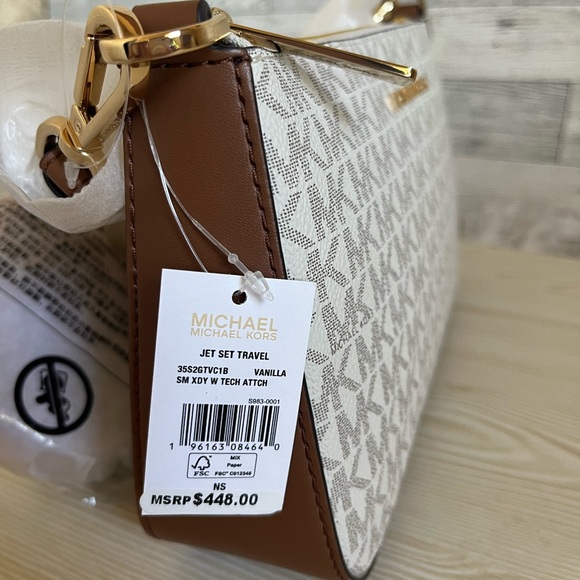 Michael Kors Vanilla Crossbody with Tech Attachment - Picture 7 of 7